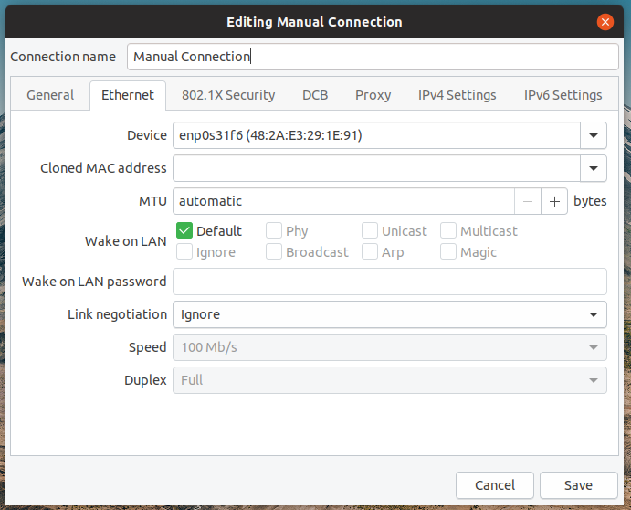 Network Profiles in Ubuntu